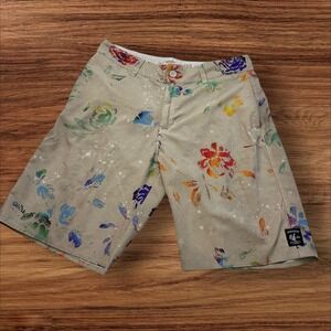 Vans Vanphibian Hybrid Floral Board‎ Shorts Swim Trunks Size 32